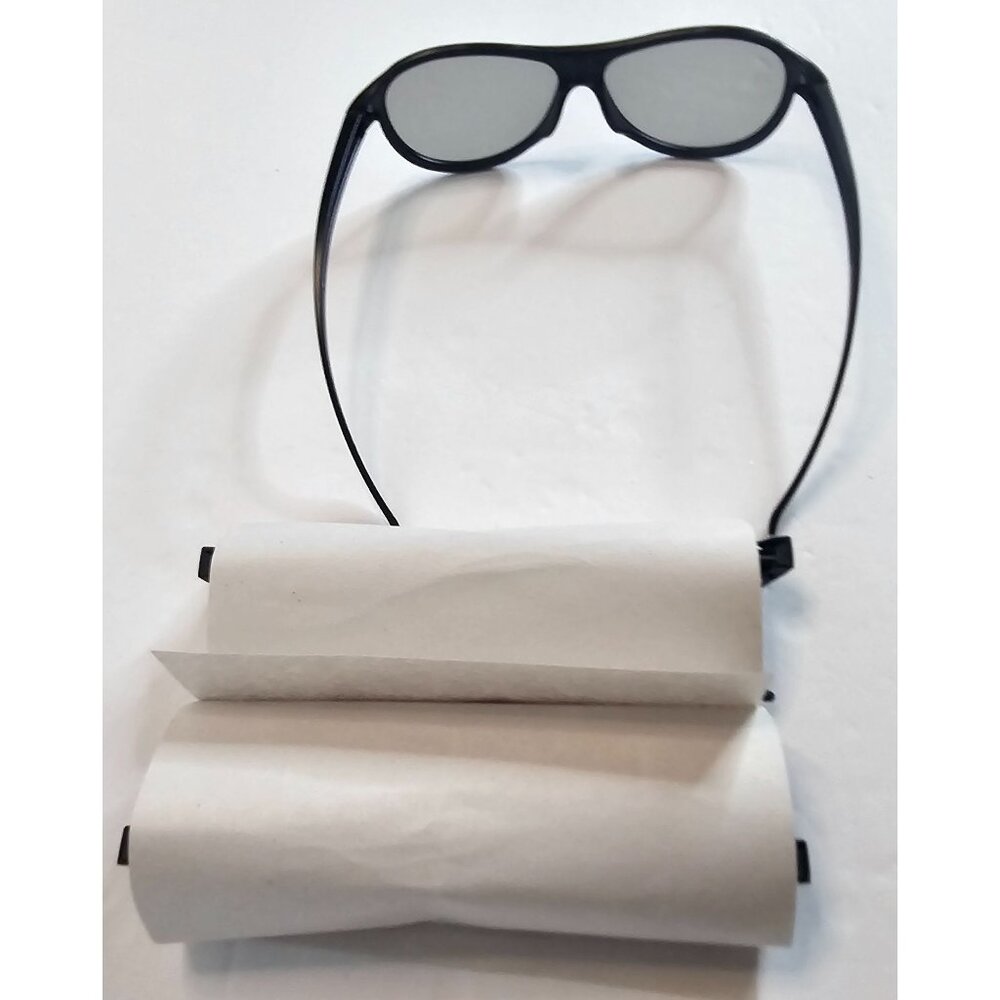 LG Cinema 3D Glasses Black Frame For 3D TVs & Movies Set of 3 Count Eyeglasses